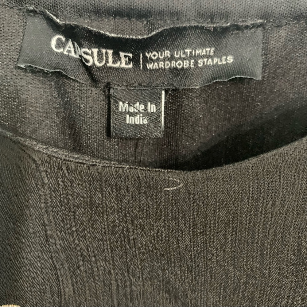 CAPSULE Black Maxi Dress with Rose Gold Spots Sz 28 - Picture 10 of 11